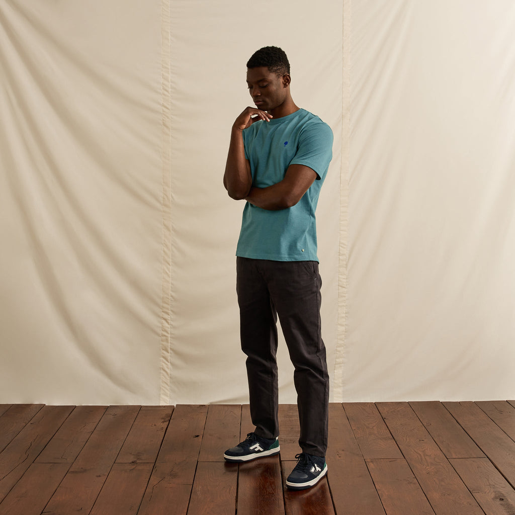 Light Green Marl T-Shirt Lugny - Men