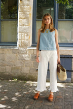 Froufrou Gauthier Denim Pants White