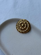 Vintage Brooch - Gold-Tone Floral Motif