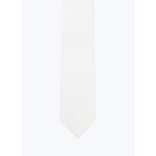 Cravate En Satin De Soie - Blanc