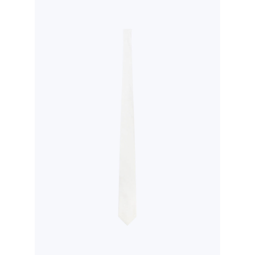 Cravate En Satin De Soie - Blanc