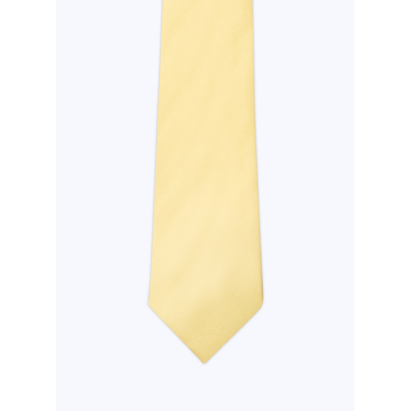 Corbata Lisa Amarilla - Amarillo Pálido