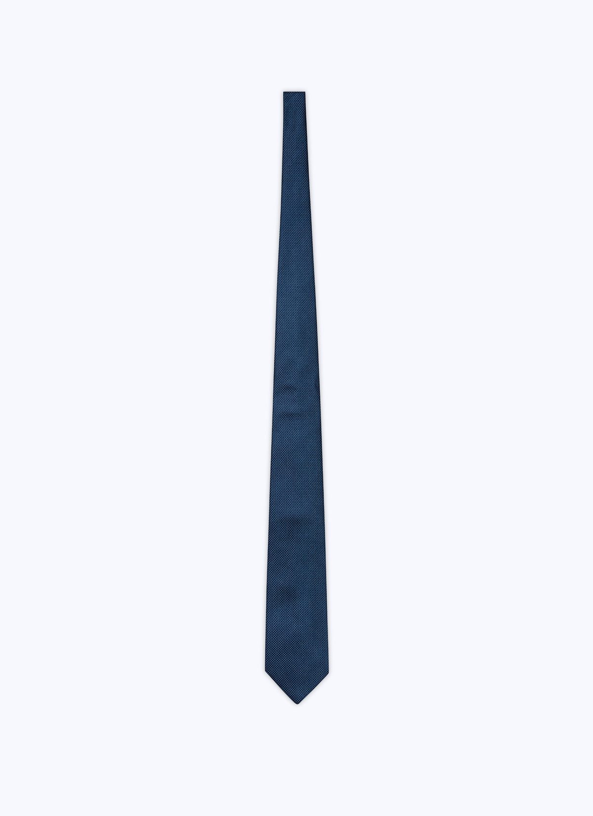 Cravate À Motifs Points - Pétrole