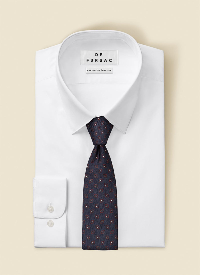 Fursac - "Eyes" Pattern Tie - Navy