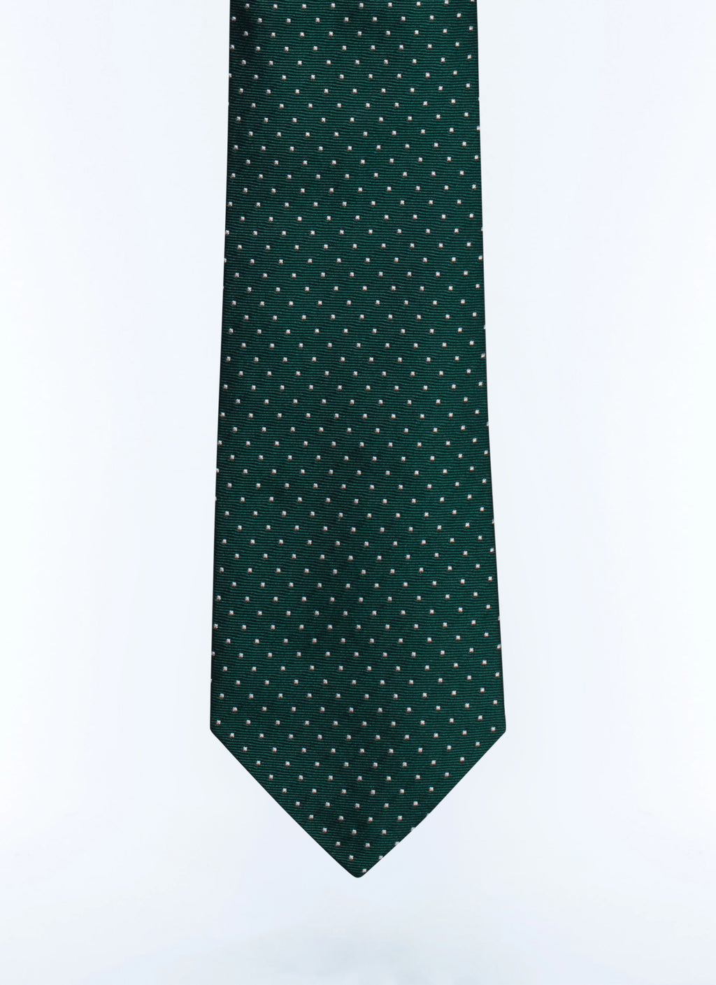 Polka Dot Tie - Bottle Green