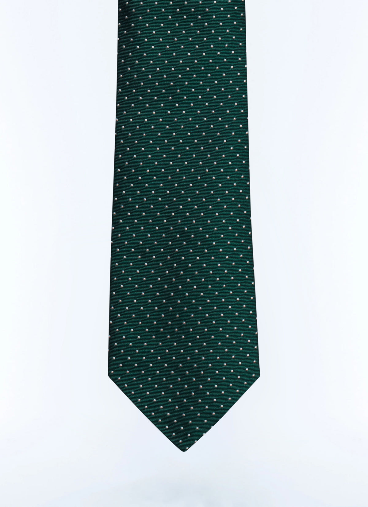 Polka Dot Tie - Bottle Green