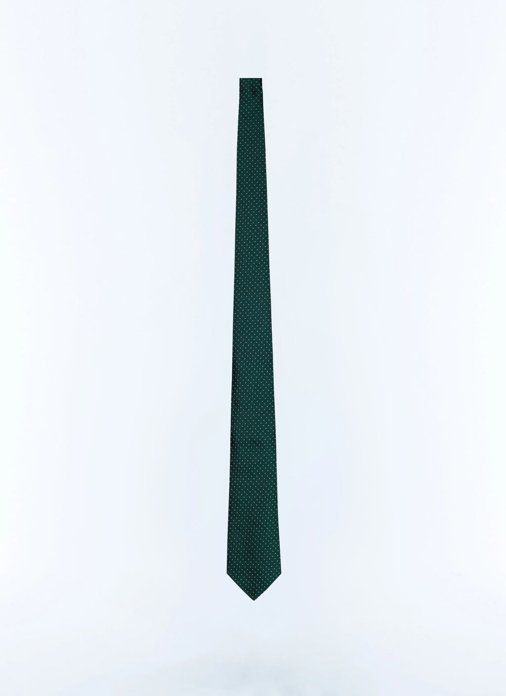 Polka Dot Tie - Bottle Green