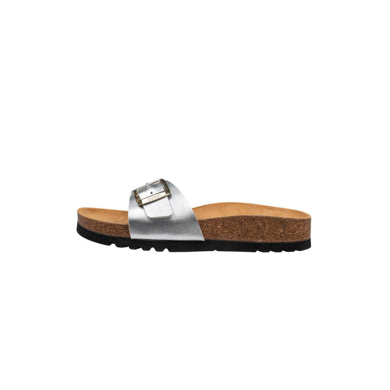Women's Sandals Scholl Estelle Laminated - Silver, Brown