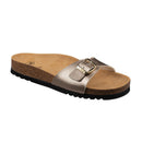 Women's Sandals Scholl Estelle Laminated - Dark Beige