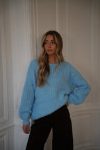 Pull Ample Lila - Bleu