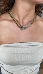 Lock Combined Necklace