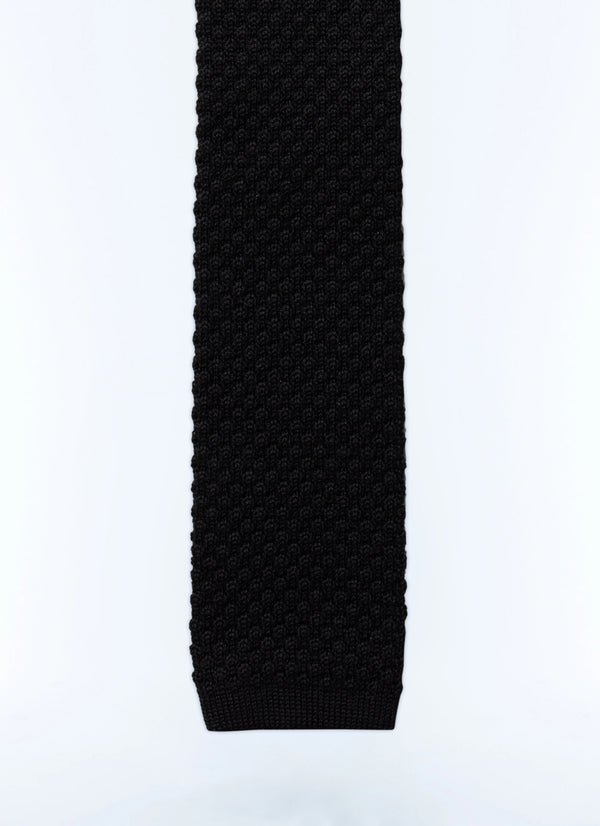 Knitted Tie - Black