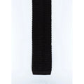 Cravate En Tricot Unie - Noir