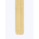 Cravate En Tricot De Soie - Jaune Pâle