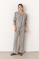 Pantalón rayas azul - Vanó Studio