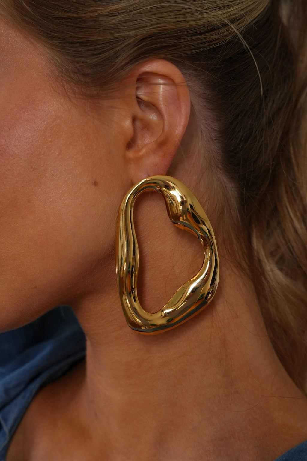 Boucles D’Oreilles Acier - Loa Dorées