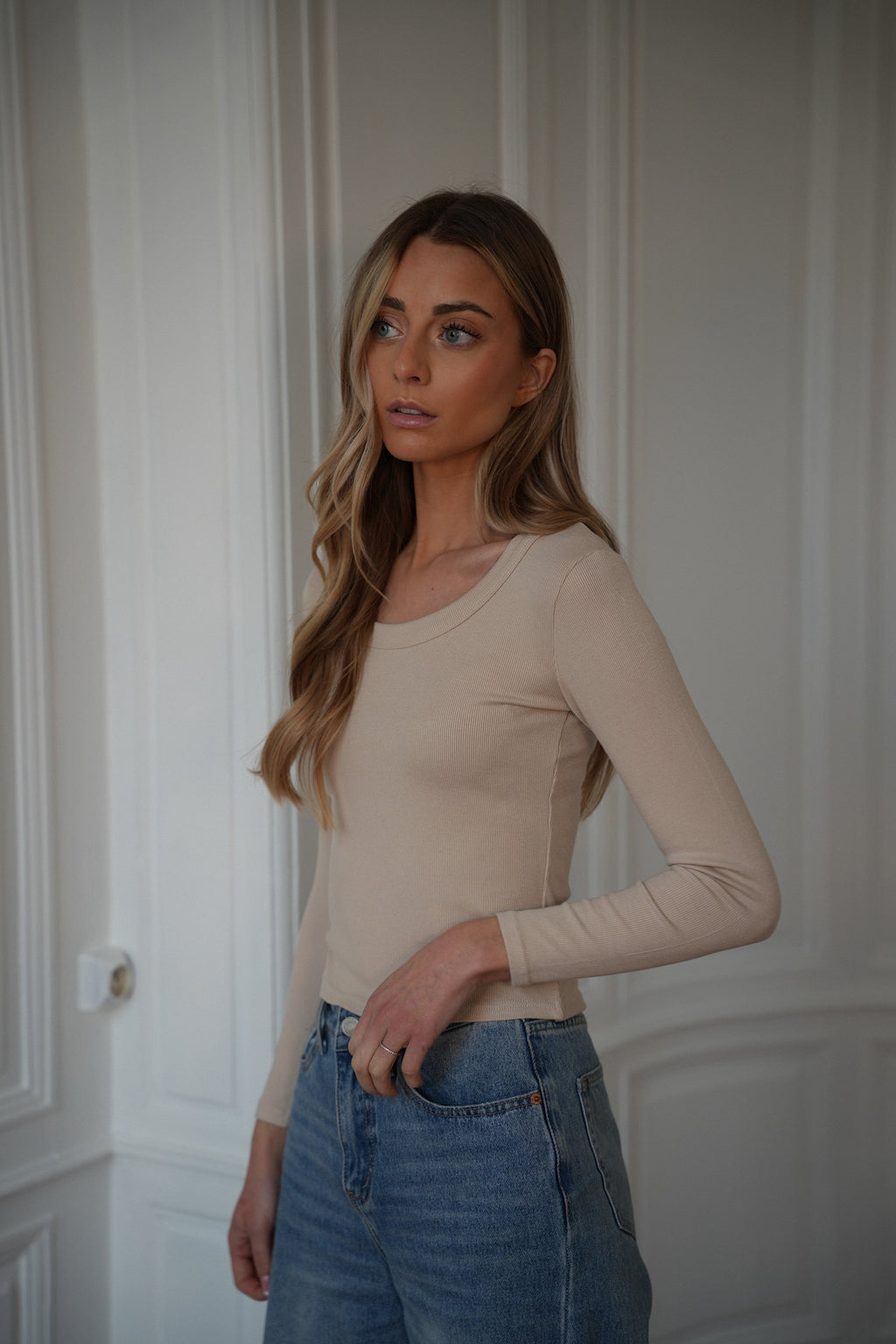 Pull Fin Polly - Beige
