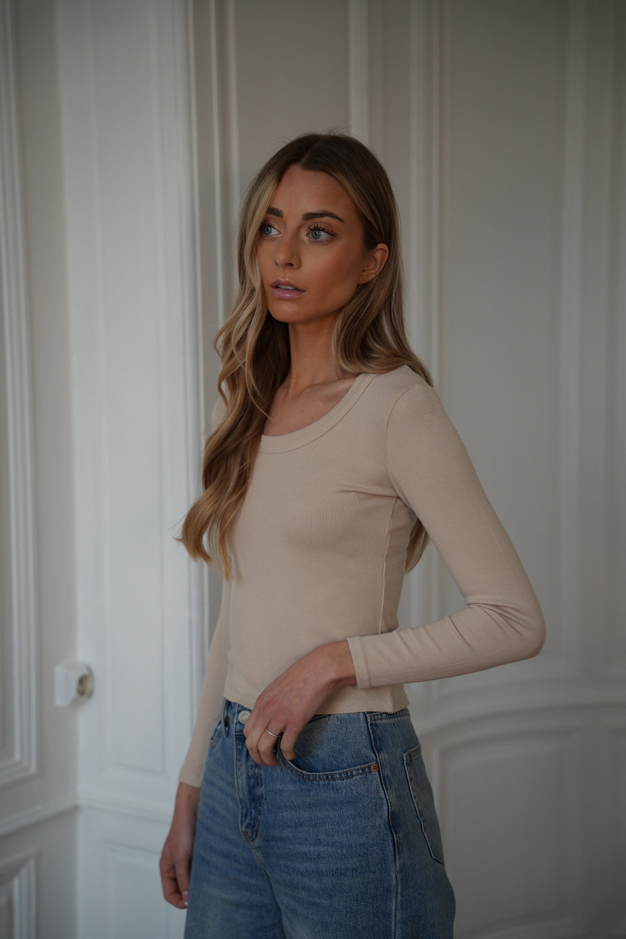 Pull Fin Polly - Beige