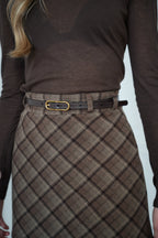 Ceinture Cuir Tara - Chocolat