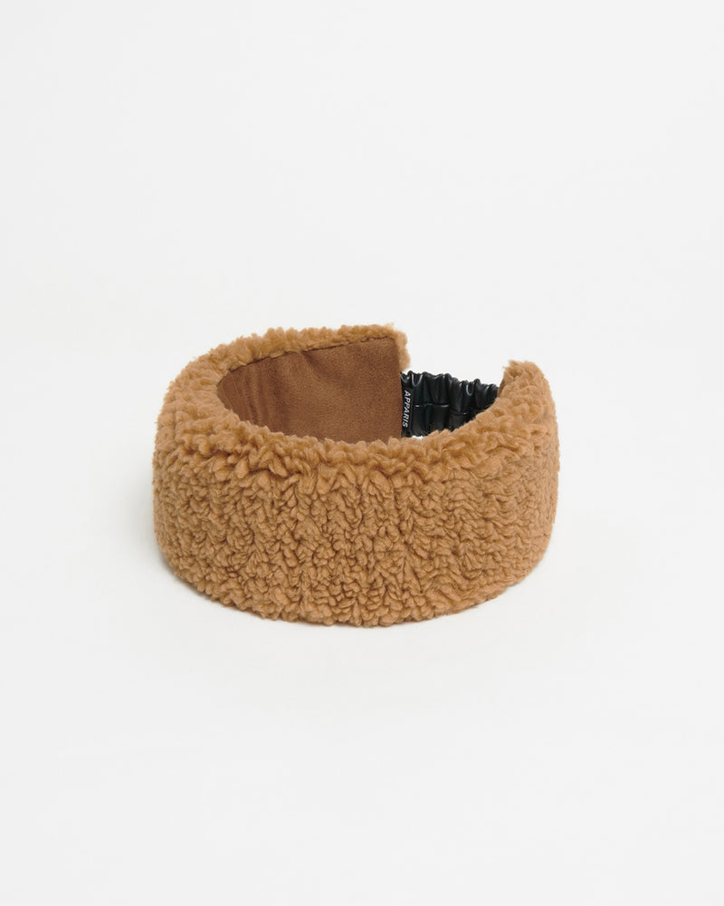 Eleni Bouclette Headband Hazelnut