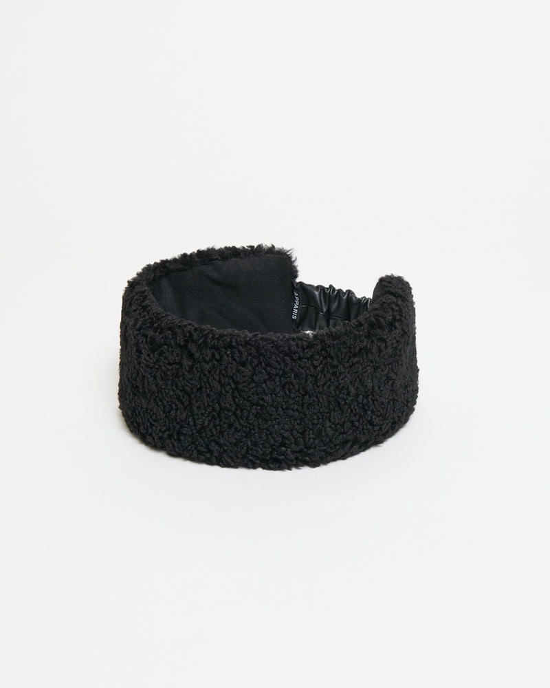 Eleni Bouclette Headband Black
