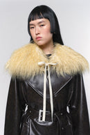 Eliza Panna Cotta Collar Coat