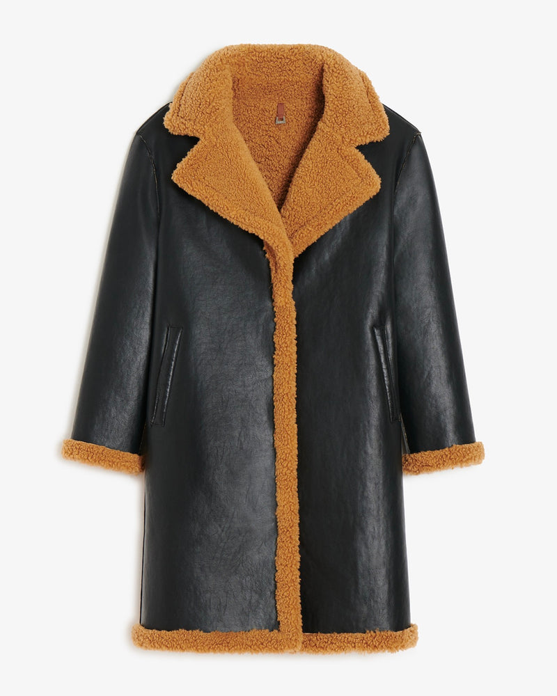 Anei Reversible Coat Hazelnut