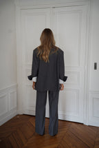 Honoryne Grey - Pantalones a rayas