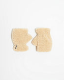Ariel Bouclette Fingerless Gloves Sand