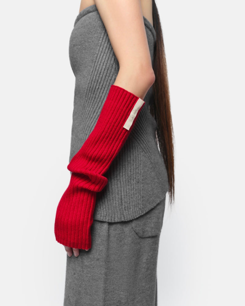 Cynda Arm Warmers Red