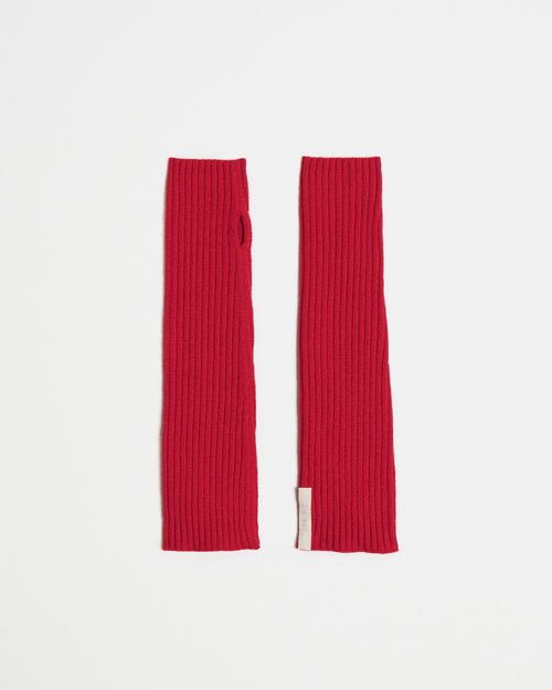 Cynda Arm Warmers Red
