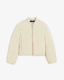 Quilted Bomber Jacket Leni Latte