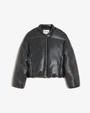 Gigi Quilted Bomber Jacket Black