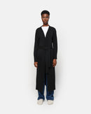 Alessi Black Belted Long Cardigan