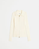 Nova Zip-Up Cardigan Cream