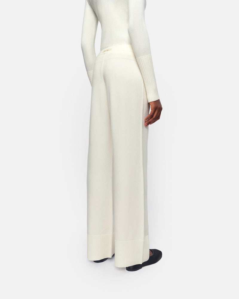 Allegra Cream Wide Leg Trousers