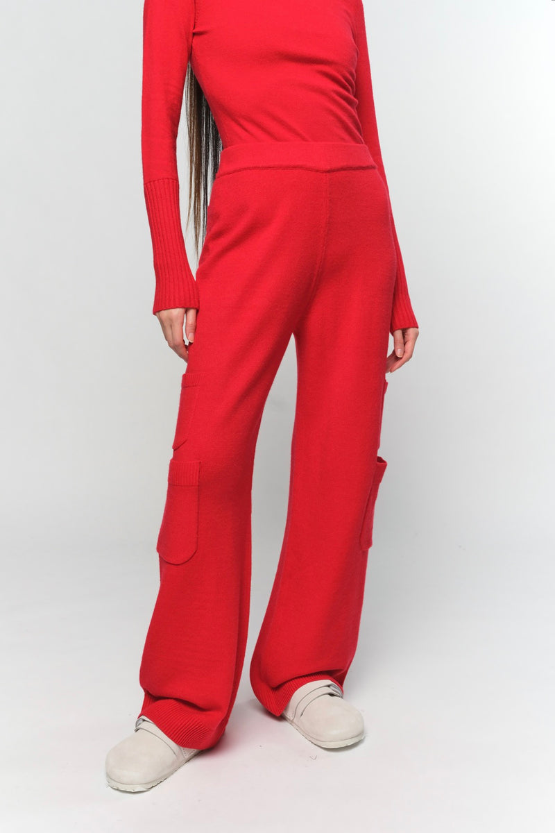 Dane Red Cargo Pants
