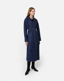 Tate Indigo Denim Trench Coat