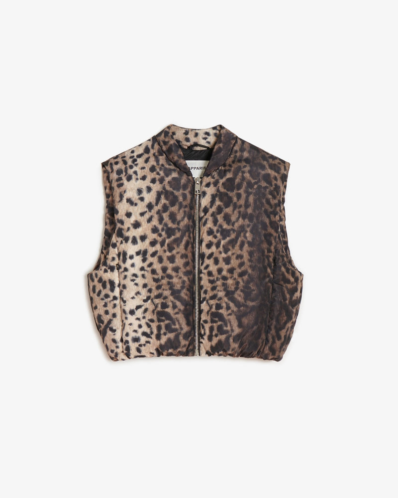 Phoenix Leopard Quilted Vest