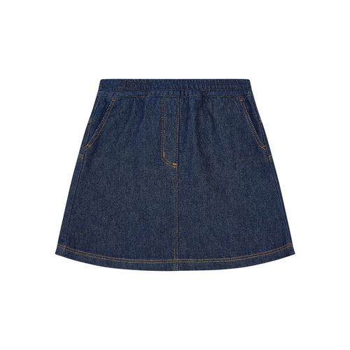 Jupe Courte Denim Organique - Denim Brut - Fille
