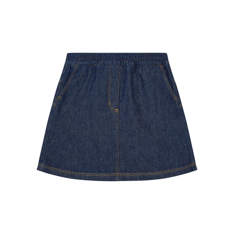 Jupe Courte Denim Organique - Denim Brut - Fille