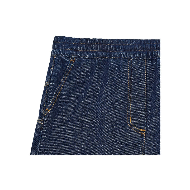 Jupe Courte Denim Organique - Denim Brut - Fille
