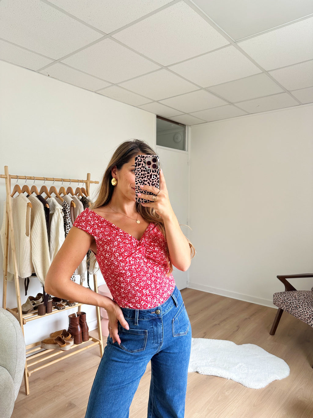 Top floral Lina