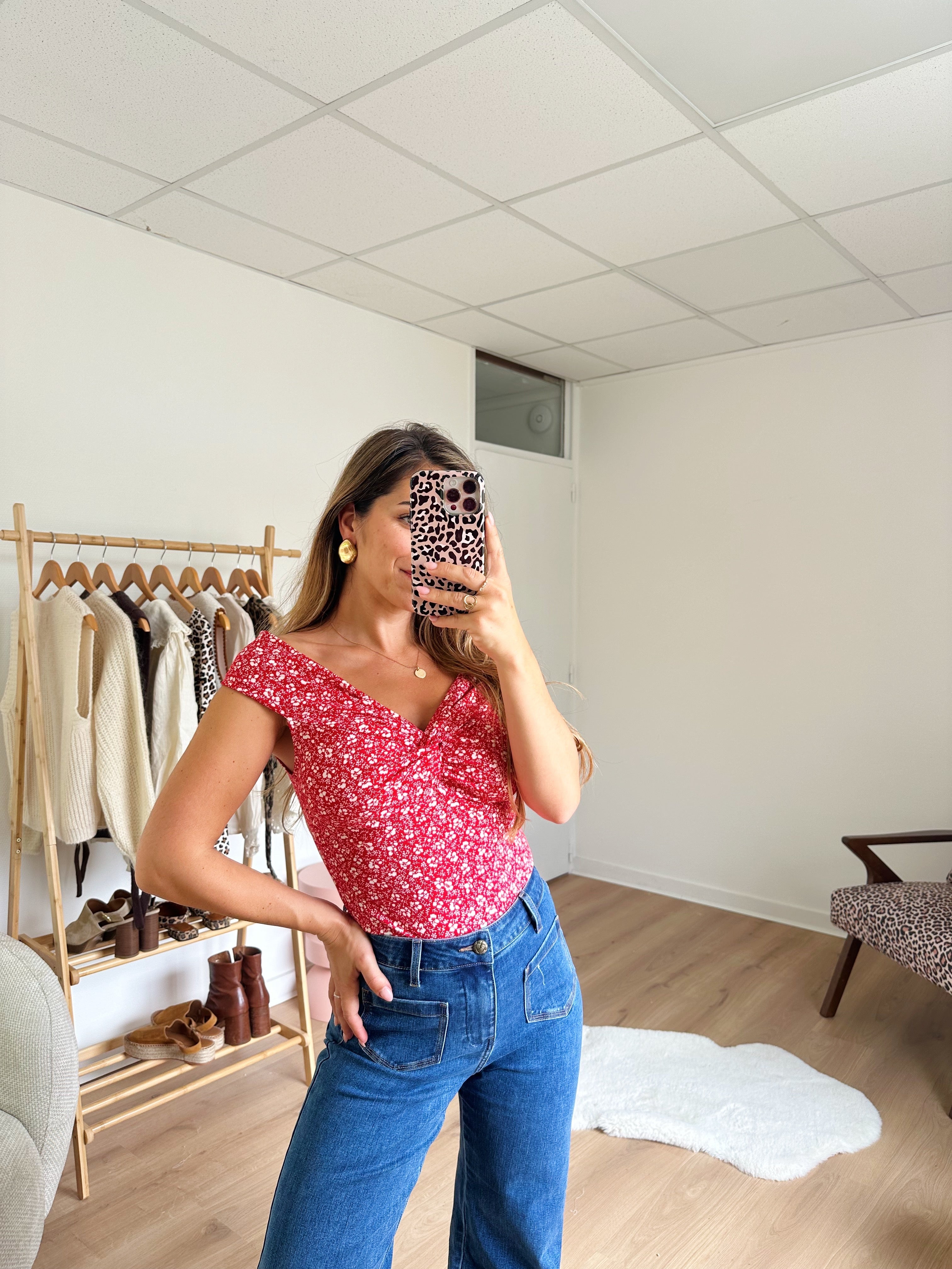 Top floral Lina