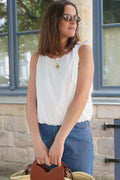 Archibald White Balloon Top