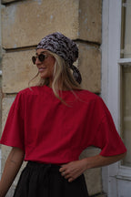 T-Shirt Sfiancata Albane - Rosso