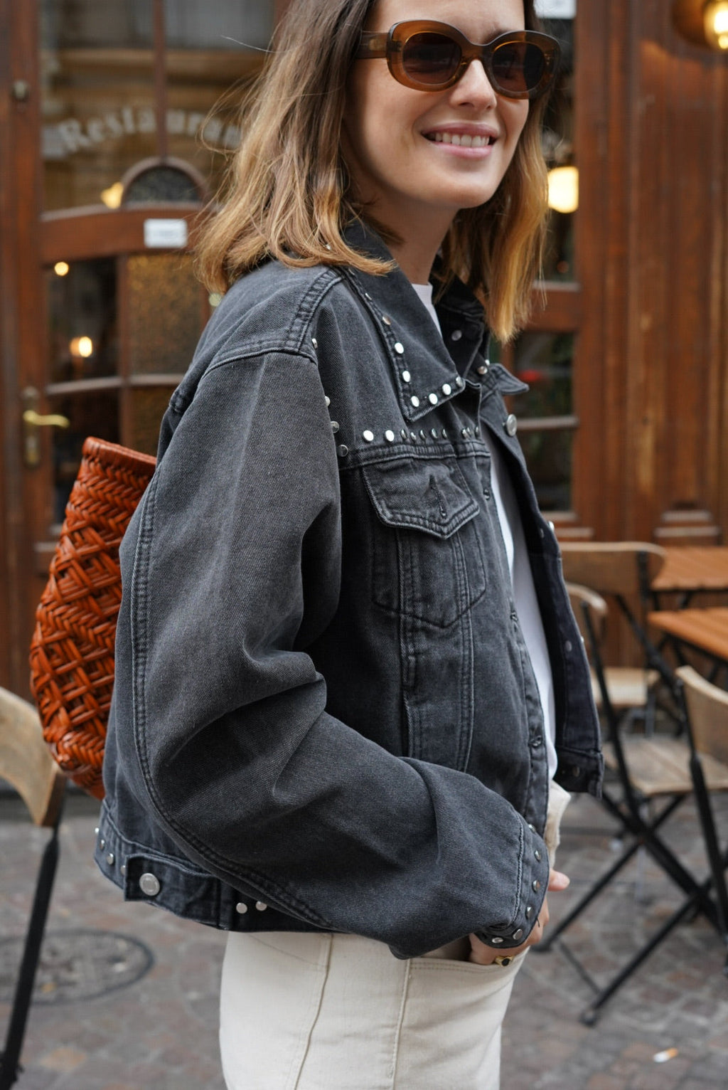 Chaqueta Vaquera Thelma Negra