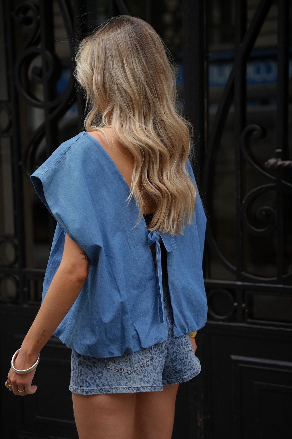 Blouse En Jean Lois - Bleue