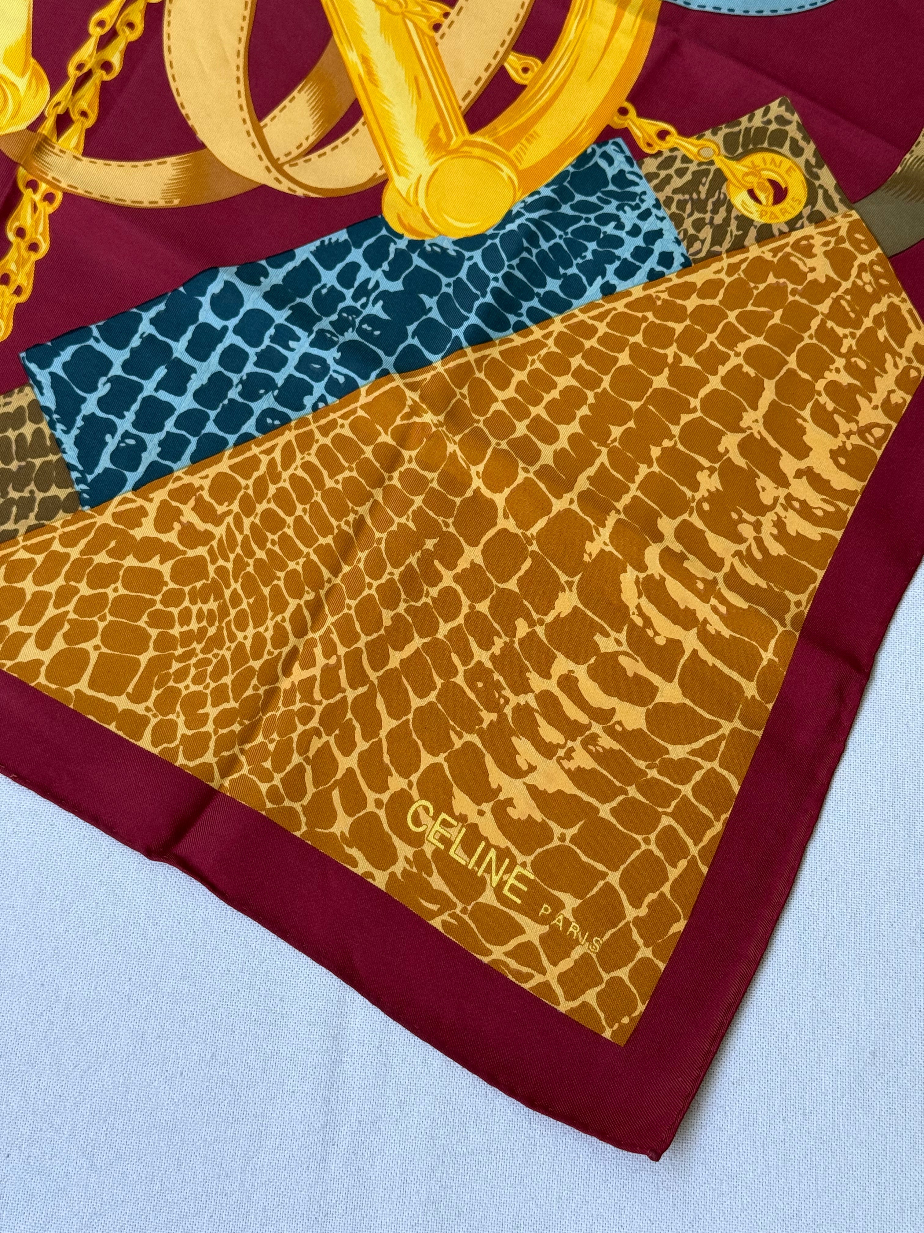 Foulard Céline – Modèle Étriers Et Serpent