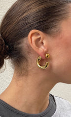 Reverse Hoop Earrings